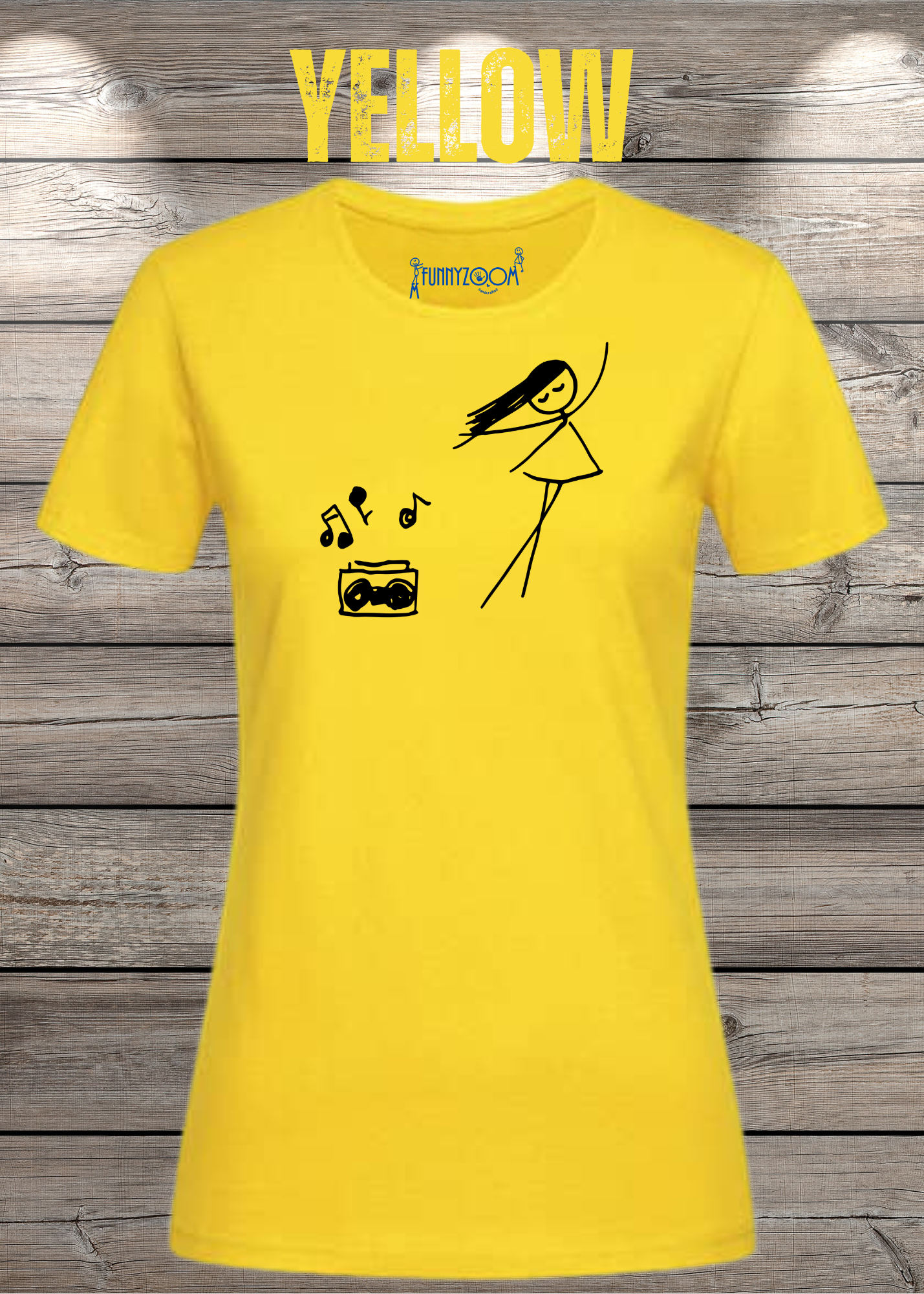 Damen T-Shirt Music for Life - T-Shirt Geschenkidee, lustiges T-Shirt, T-Shirt Musik, witziges T-Shirt, Freizeit T-Shirt Musik