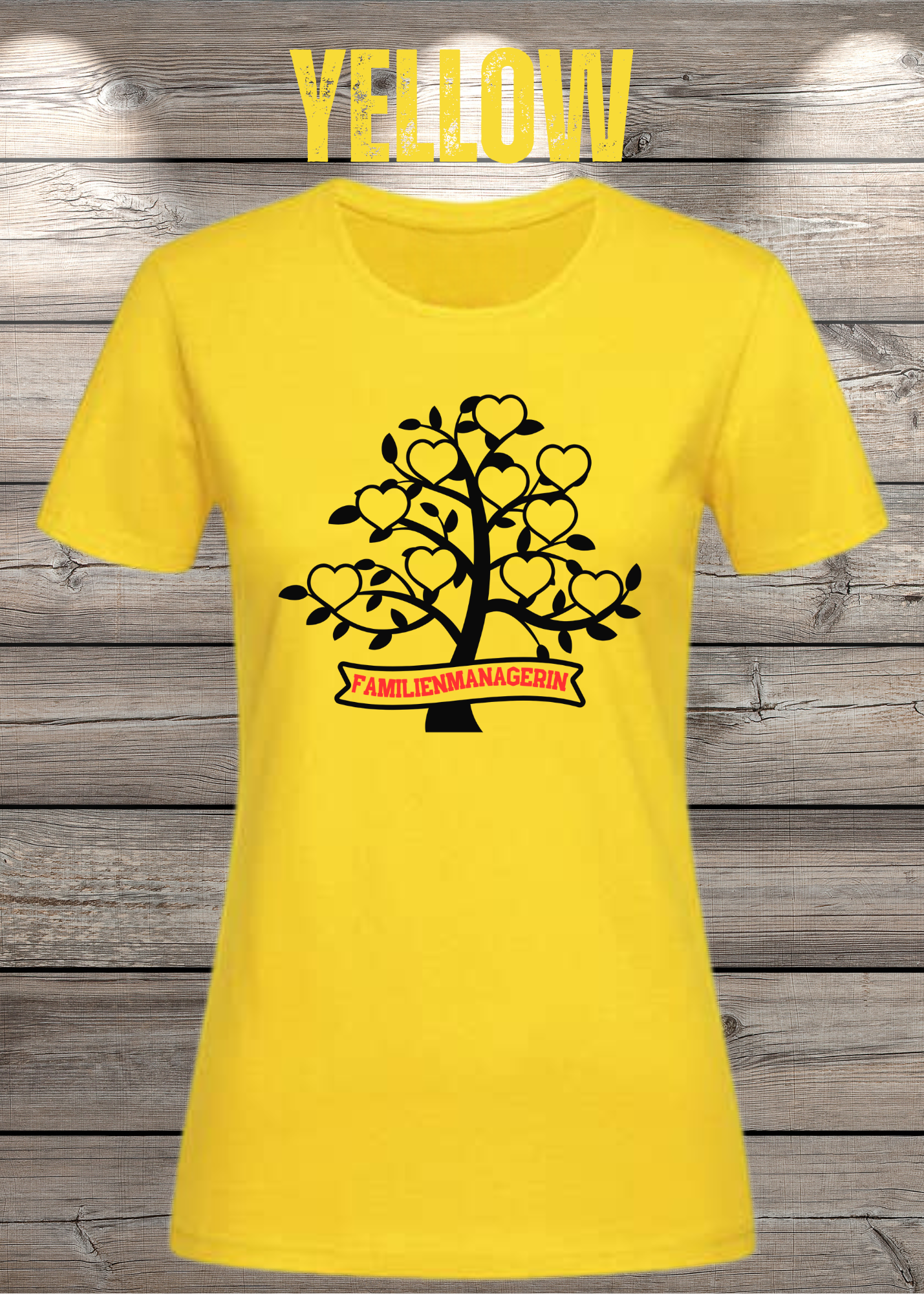 Familienmanagerin T-Shirt Damen – Herzbaum | Geschenk für Mama