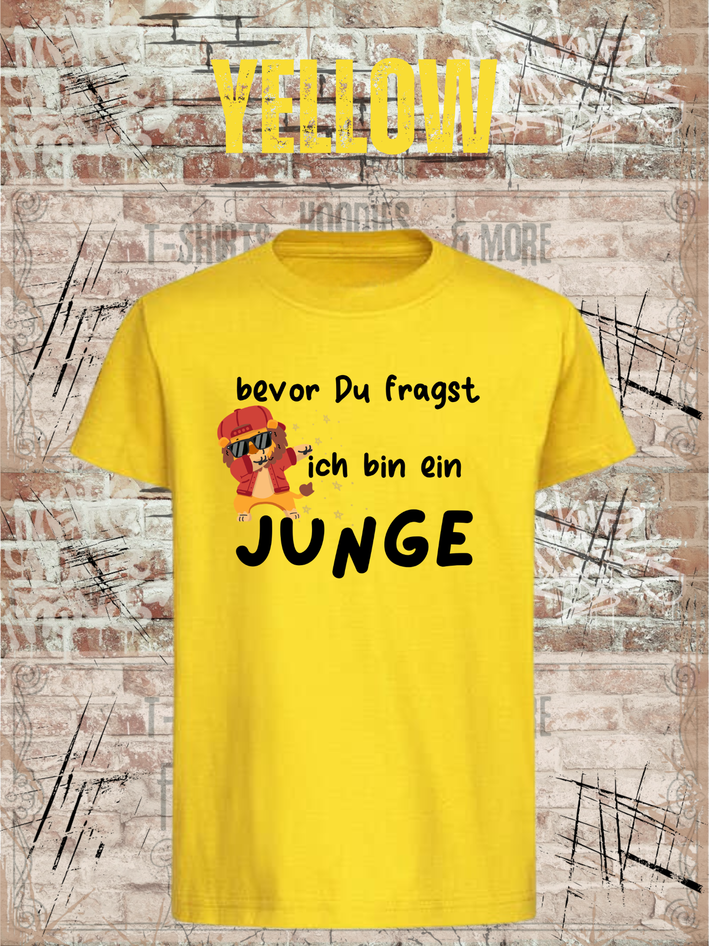 Kinder T-Shirt „Bevor Du fragst – ich bin ein Junge!“ | Lustiges Jungen Shirt