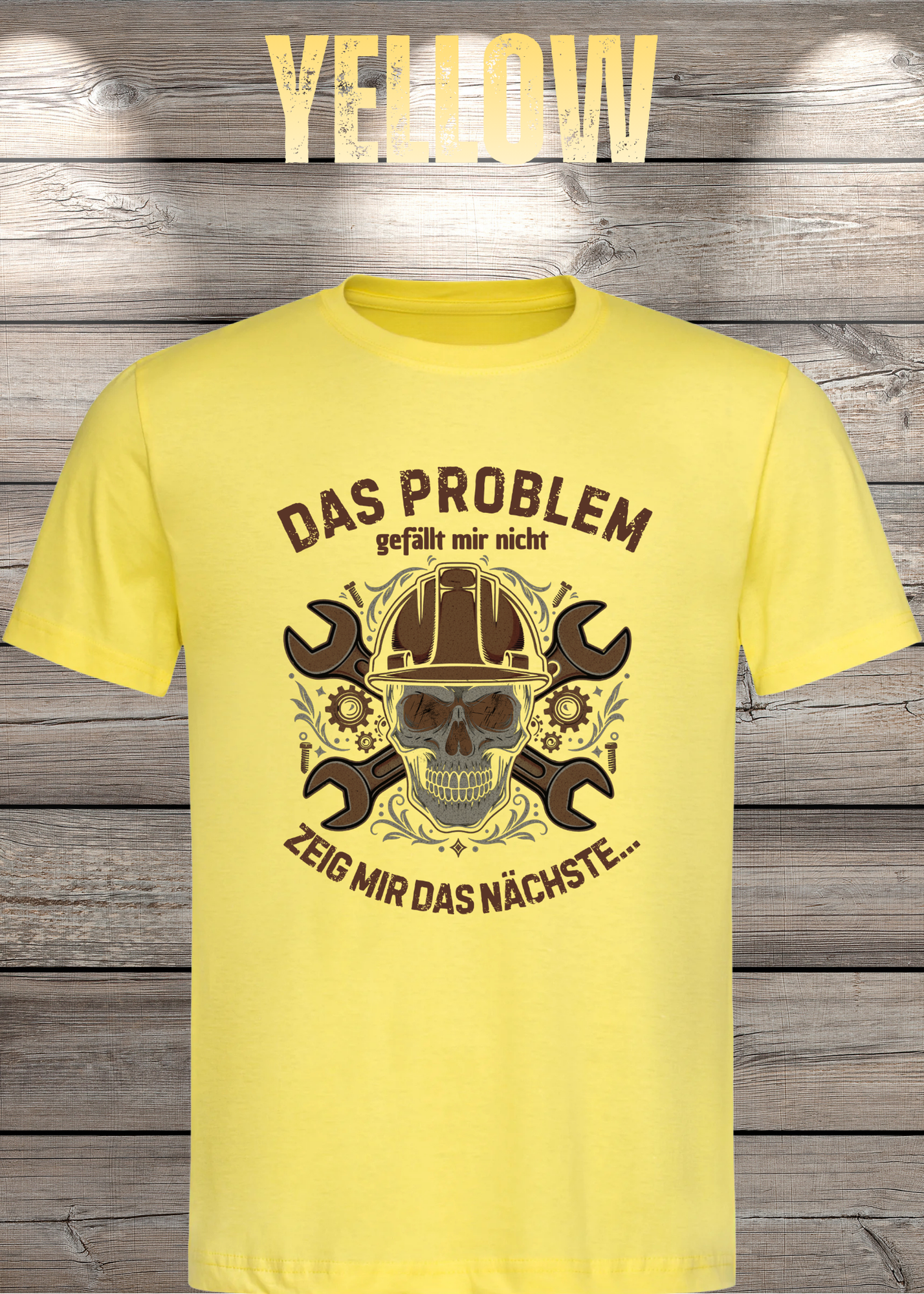 T-Shirt 'Das Problem gefällt mir nicht zeig mir das nächste' - Witziges Spruch-Shirt für Problemvermeider