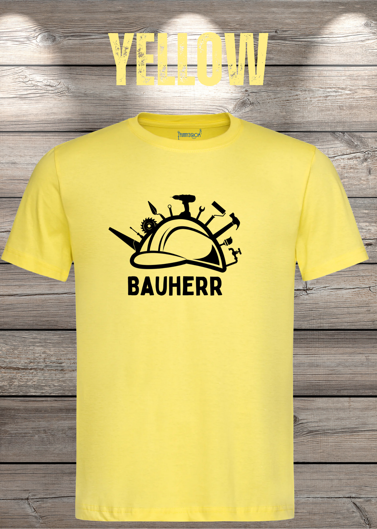 Herren T-Shirt Bauherr Geschenkidee für Hausbesitzer Witziges T-Shirt mit Spruch Lustiges Freizeit T-Shirt Haus bauen