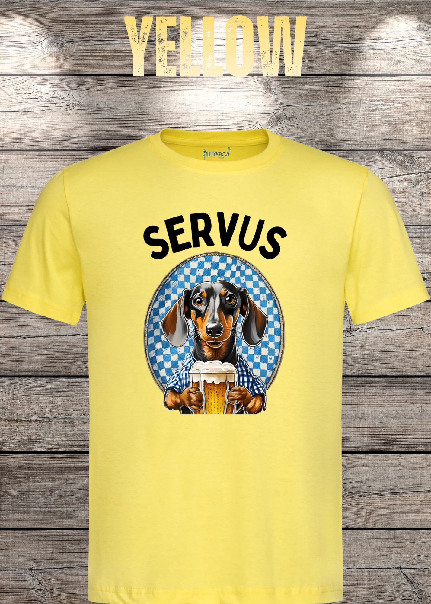 Servus Dackel Bayern Bier T-Shirt - Witzige Geschenkidee Unisex