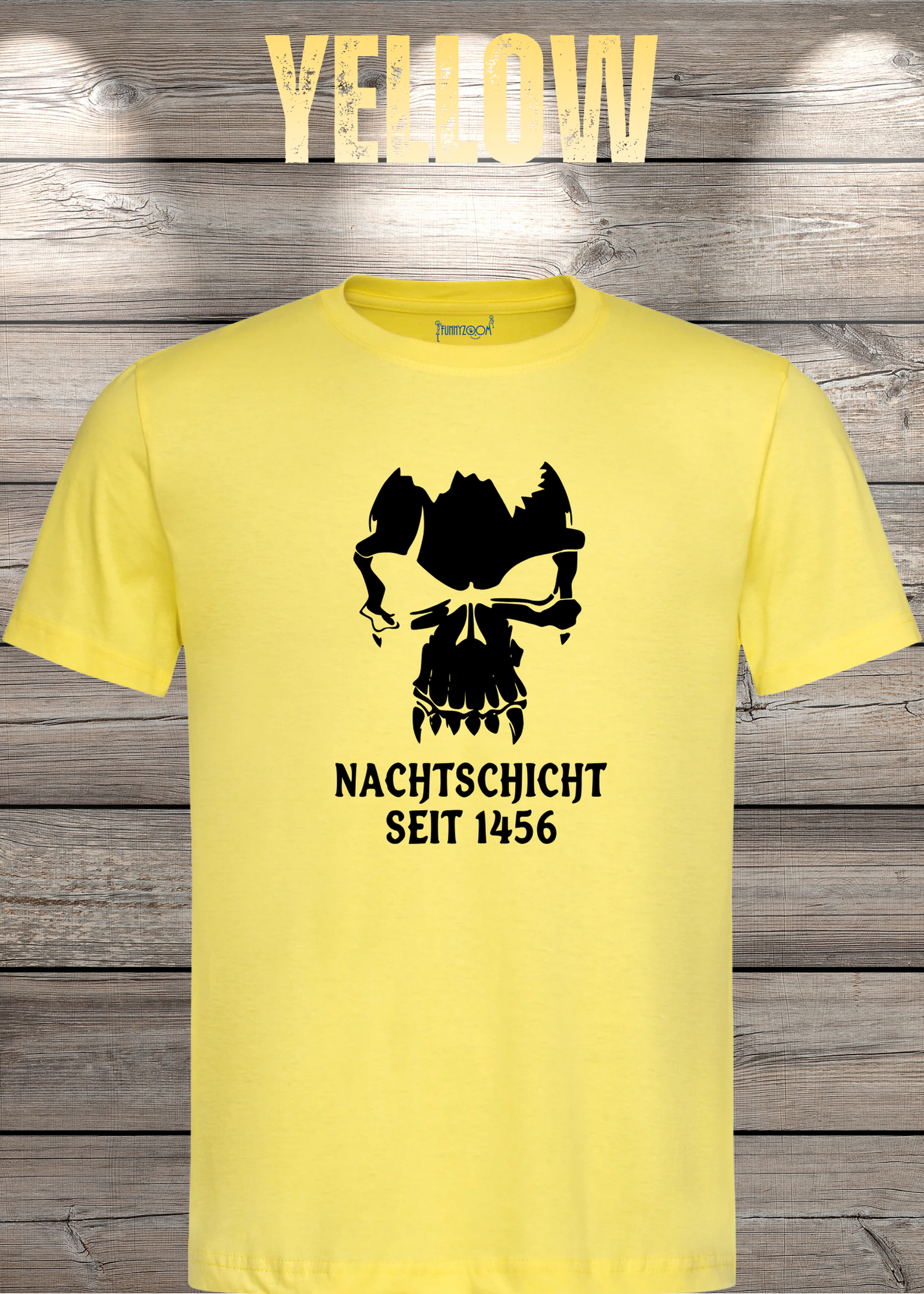 Gothic T-Shirt Skull Totenkopf Vampir Nachtschicht seit 1456 – Unisex Geschenkidee