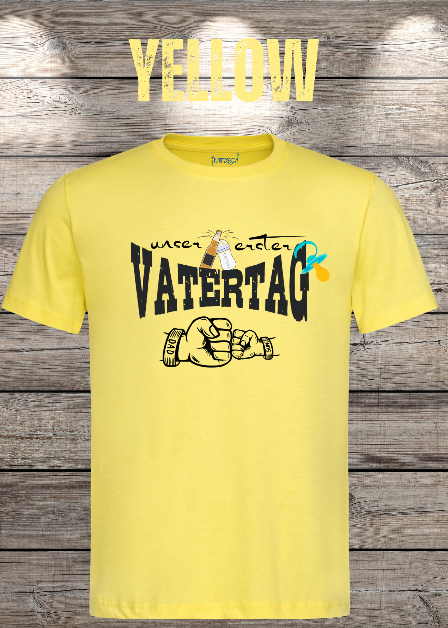 Herren T-Shirt für Papas mit Jungs Unser erster Vatertag Partnerschirt Vater Sohn T-Shirt Geschenkidee Witziges Papa T-Shirt