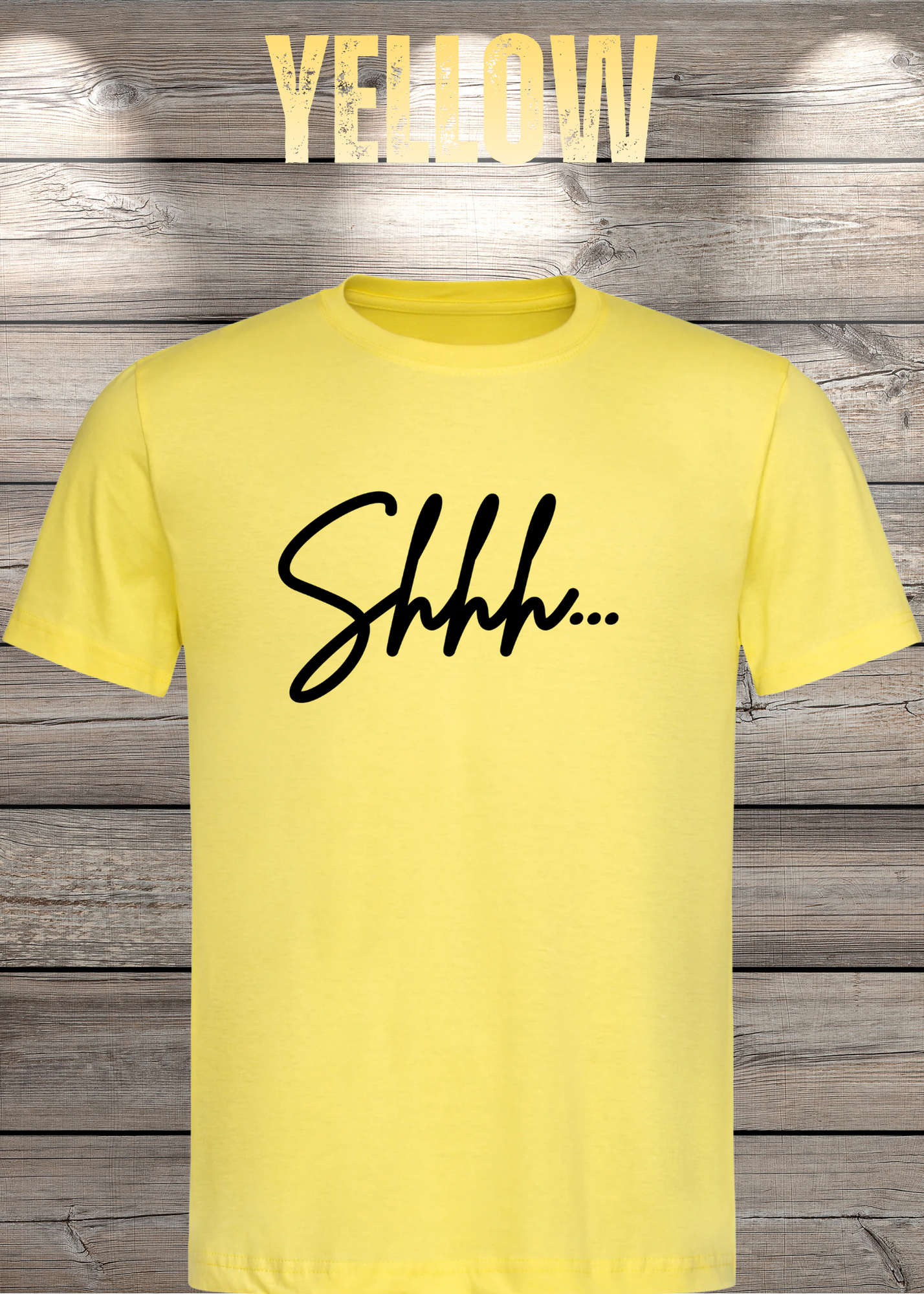 T-Shirt Shhh... - Geschenkidee T-Shirt - T-Shirt mit Spruch - Witziges T-Shirt - T-Shirt Freizeit - Lustiges T-Shirt Unisex