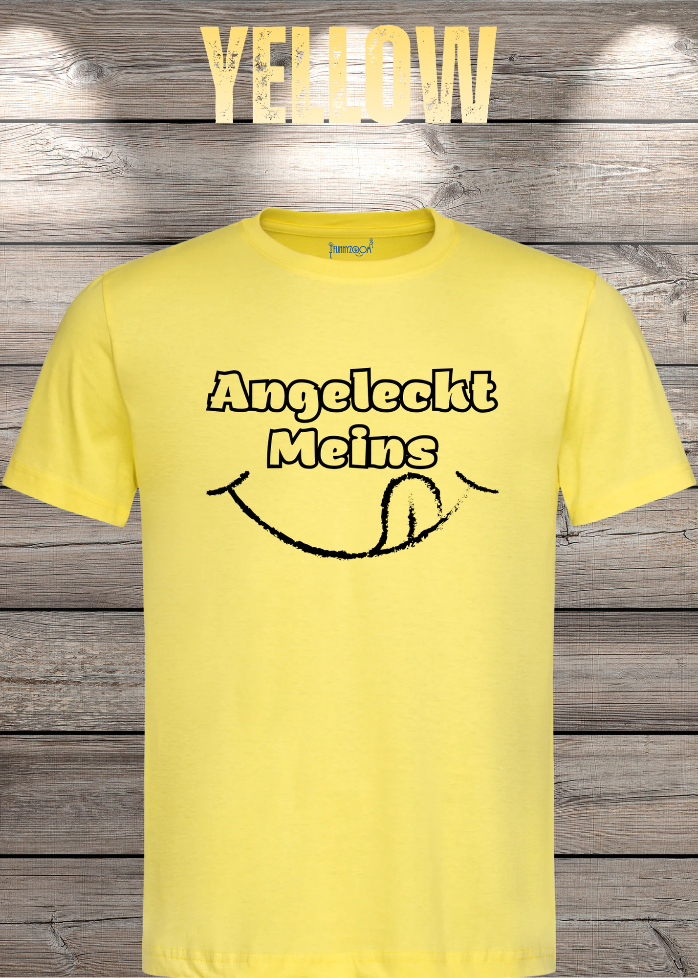 T-Shirt Angeleckt Meins - Lustige Sprüche Geschenkidee - Geburtstag Freizeit Unisex viele Farben