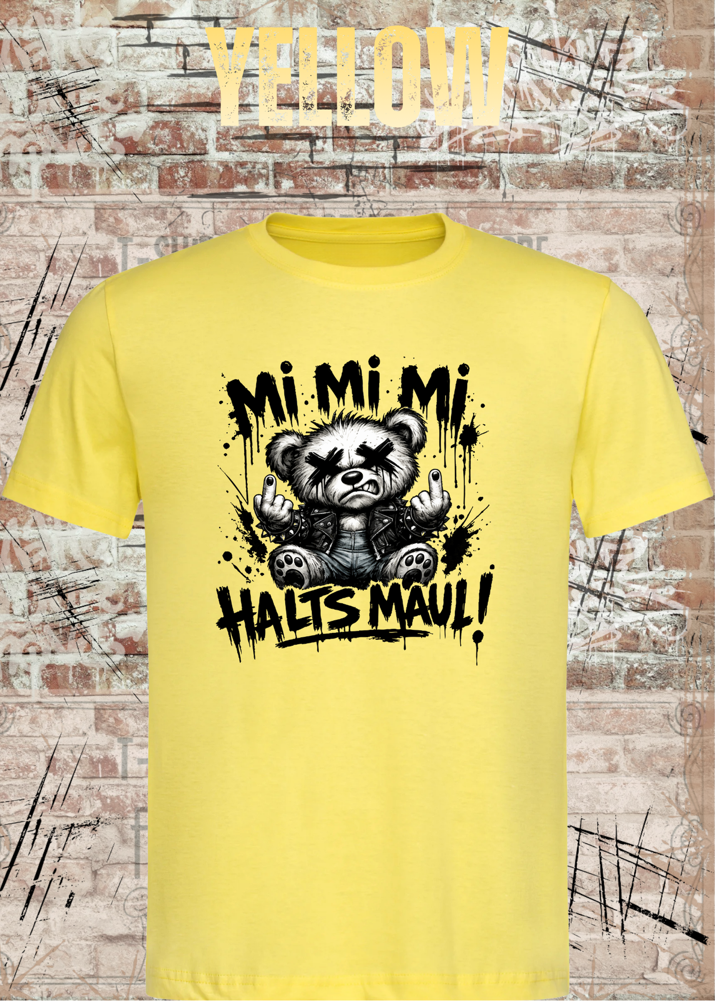 Mi Mi Mi Halt’s Maul T-Shirt – Frecher Teddy Spruch Unisex