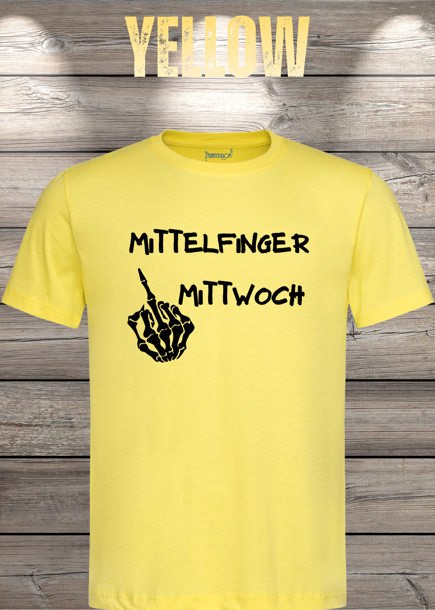 T-Shirt Mittelfinger Mittwoch Lustige Sprüche Geschenkidee Geburtstag Freizeit Unisex viele Farben