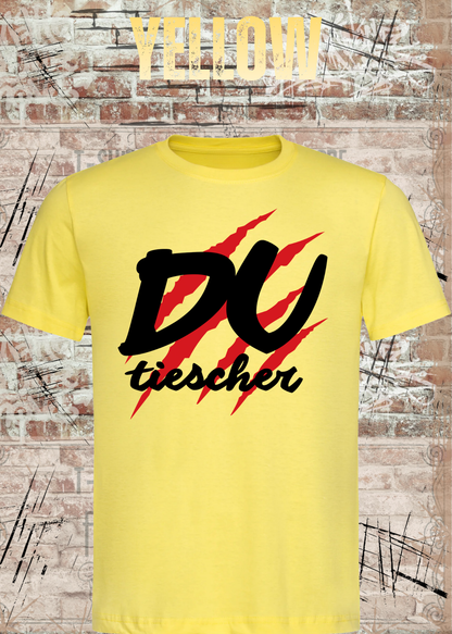 Du Tiescher – Freches Dialekt T-Shirt | Rockiges Statement Shirt | FunnyZoom
