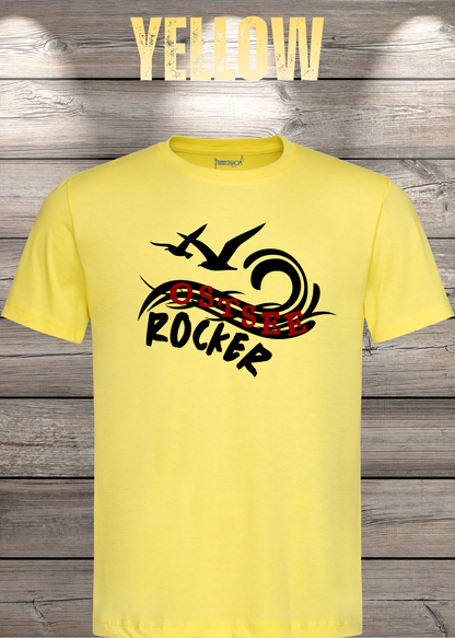 Unisex-T-Shirt „Ostsee Rocker“ in Yellow.