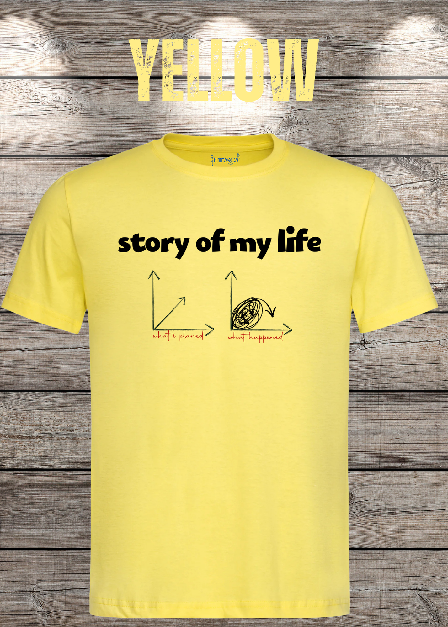 T-Shirt Story of my life Witziges T-Shirt mit Diagramm Geschenkidee Unisex