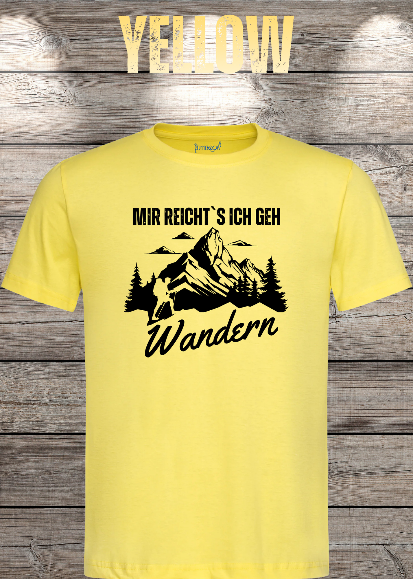 T-Shirt 'Mir reichts ich geh wandern!' - Witziges Wanderer Geschenk Unisex