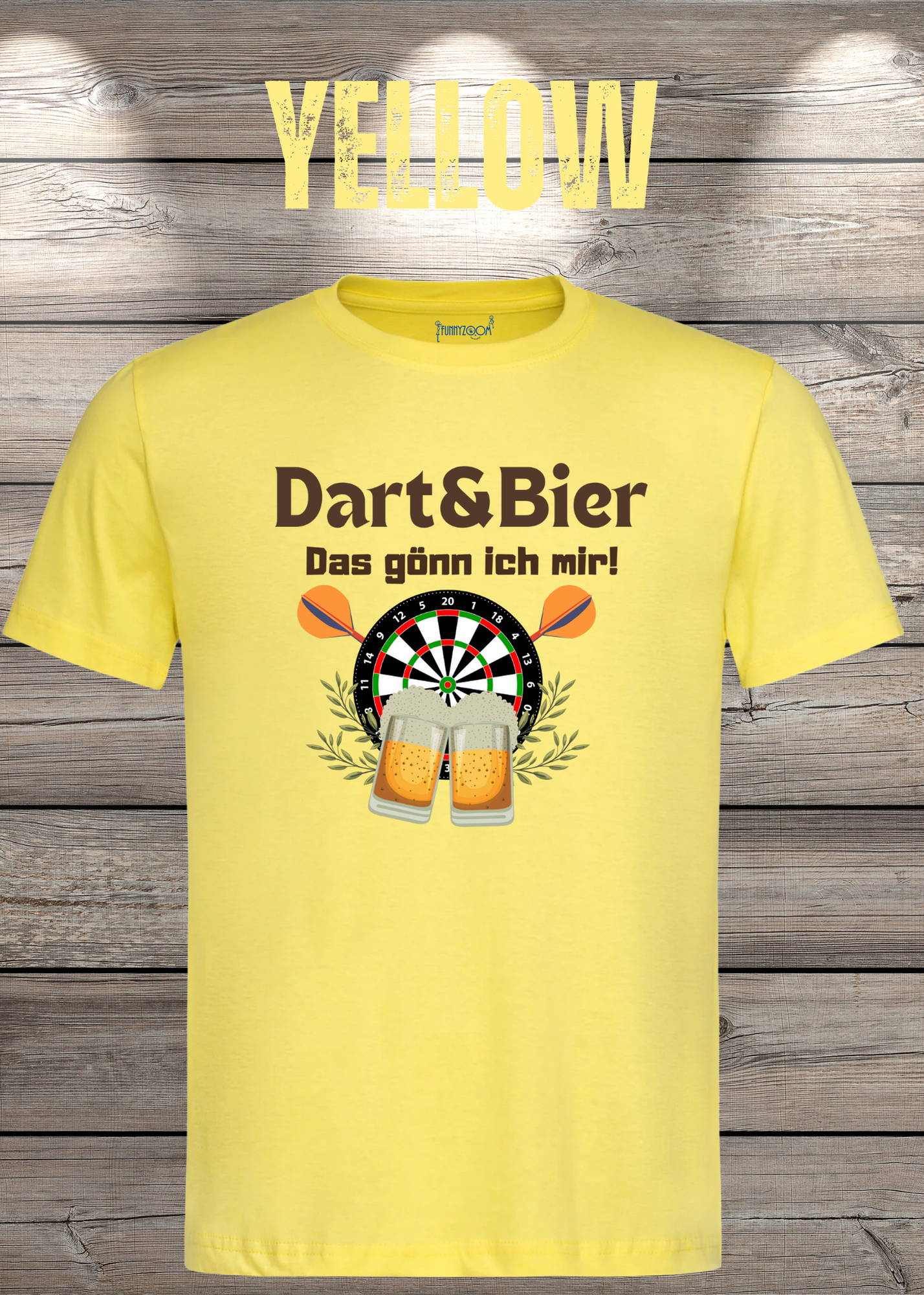 T-Shirt Dart & Bier das Gönn ich mir Witziges T-Shirt mit Spruch Geschenkidee Unisex