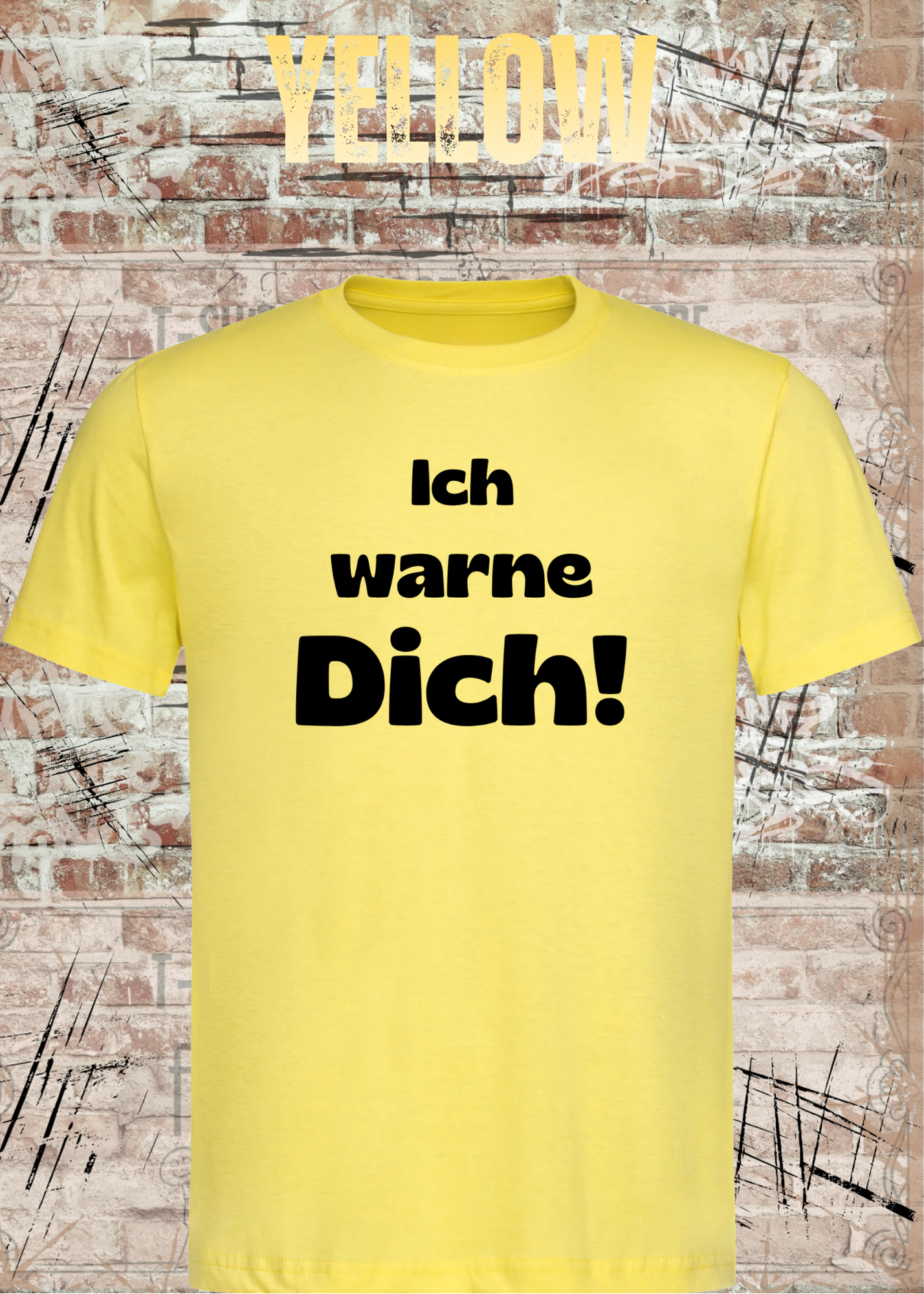 Ich warne Dich! Lustiges Spruch T-Shirt | Witziges Unisex Humor Shirt für Damen & Herren