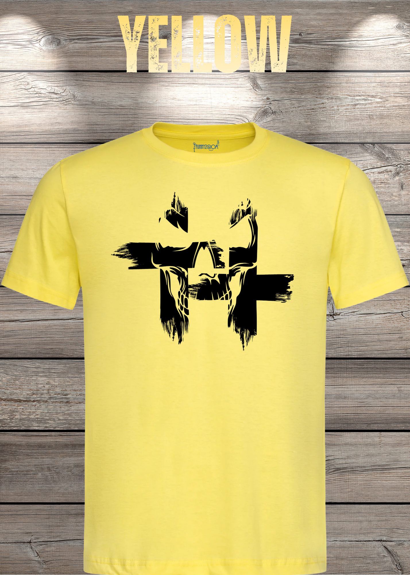 T-Shirt Kreuz Skull Totenkopf - Gothic Geschenkidee Rock Metal Style