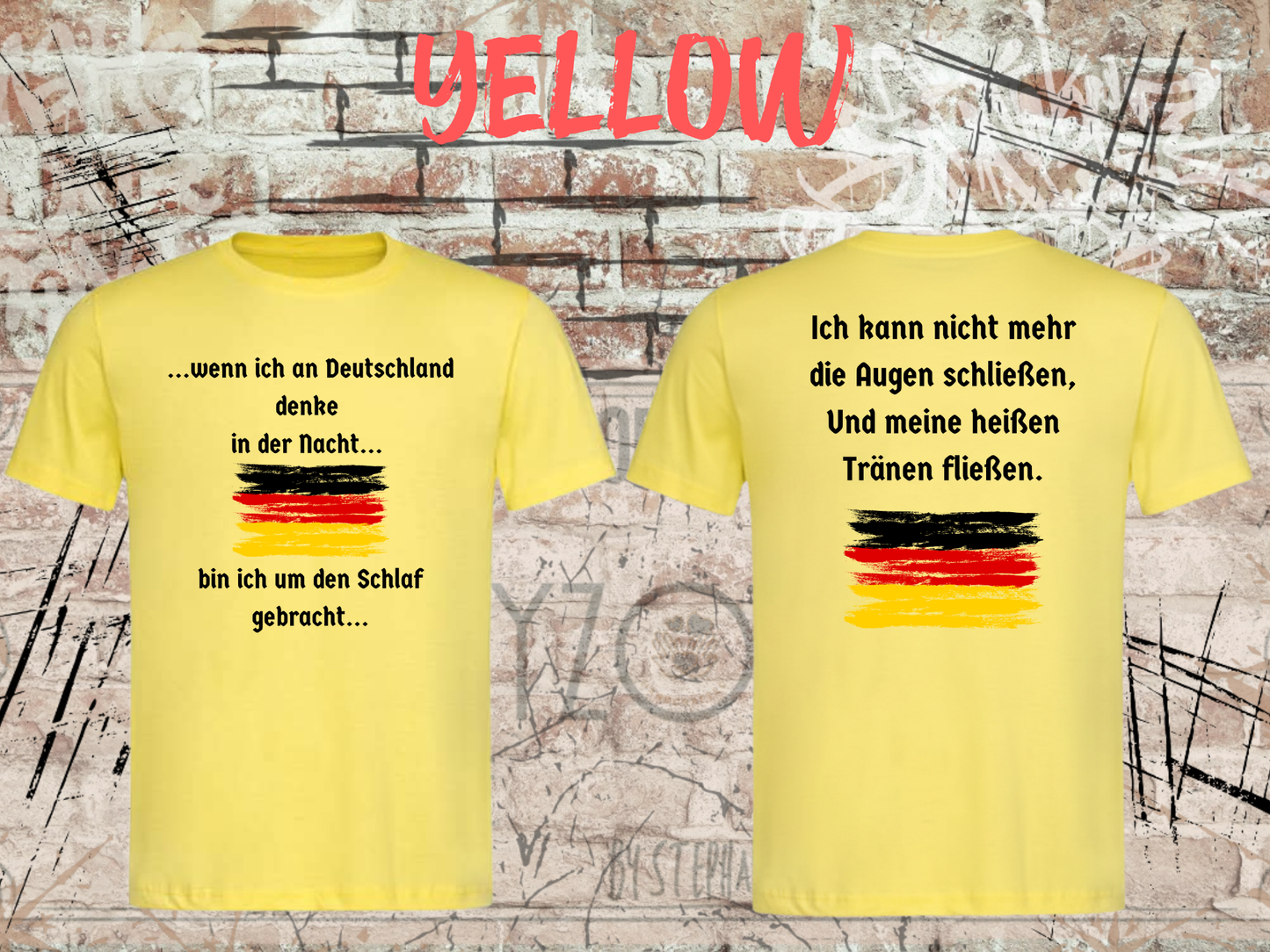 Heinrich Heine T-Shirt „Wenn ich an Deutschland denke“ – Literatur Shirt Unisex