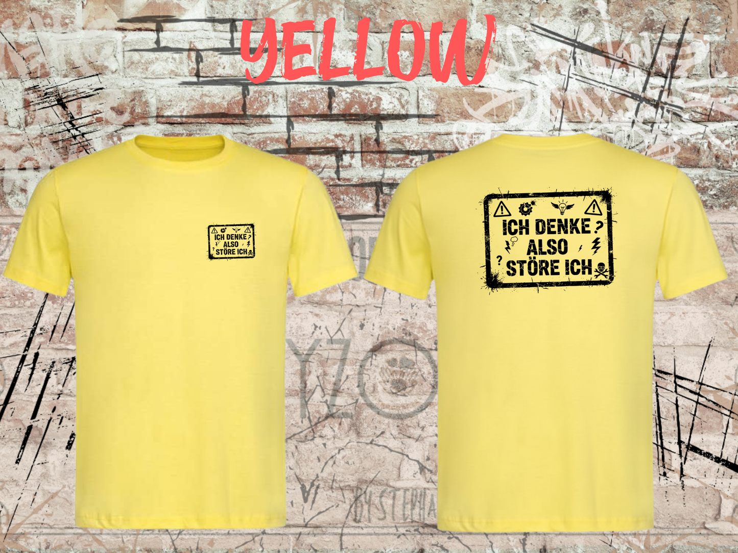 Unisex T-Shirt ich denke, also störe ich