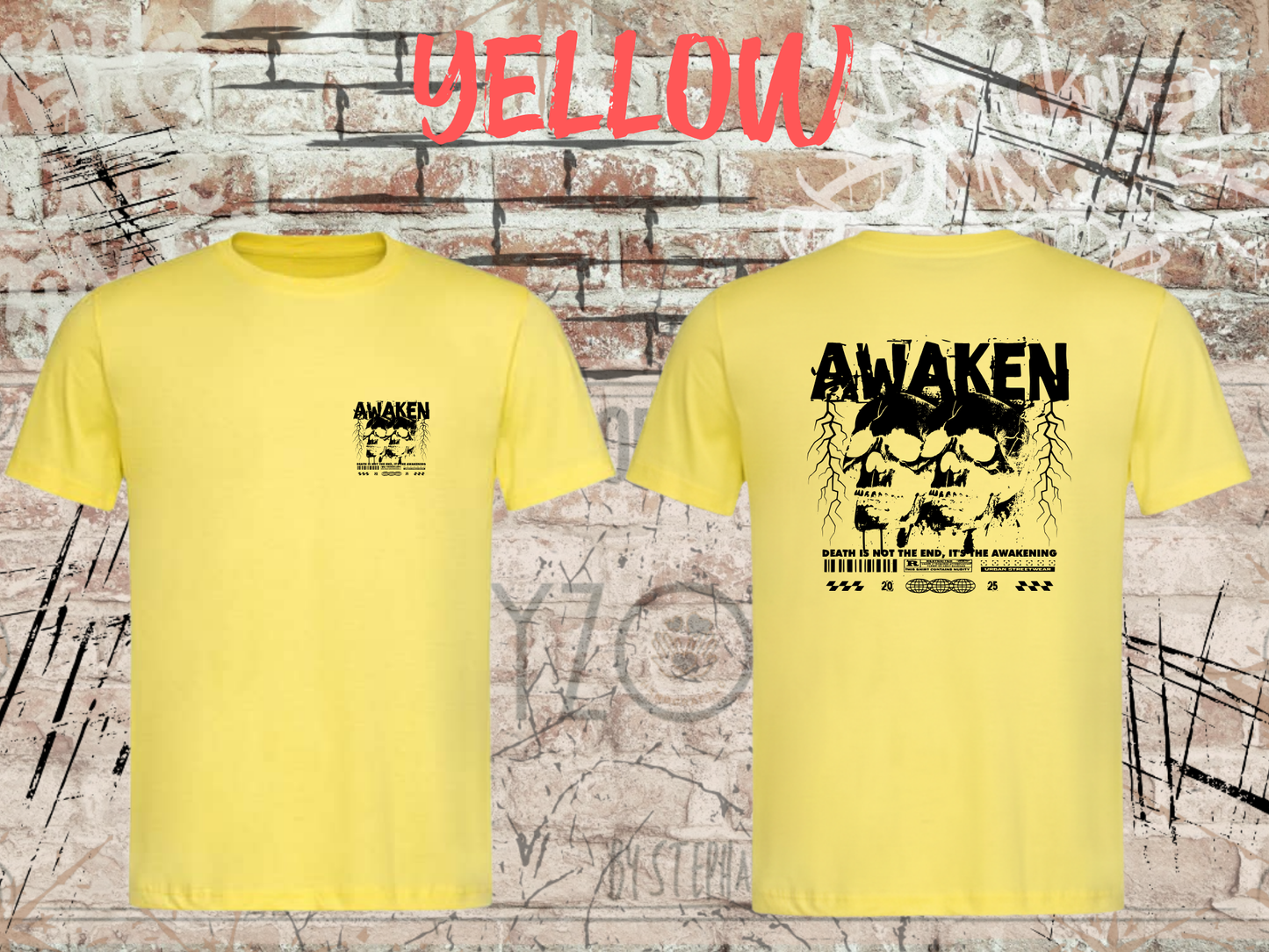 Awaken the Death - Gothic Skull T-Shirt mit Totenkopf