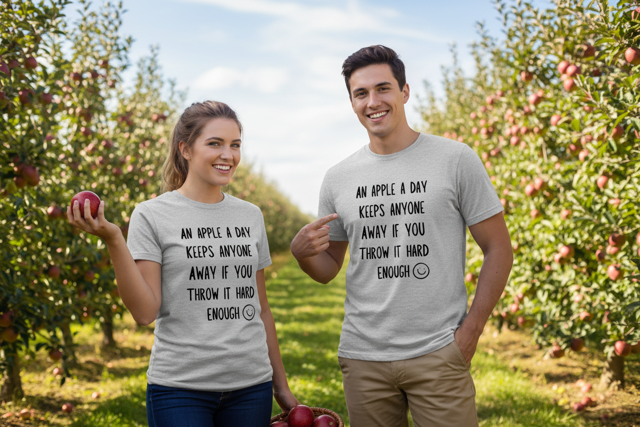 An Apple a Day T-Shirt Lifestyle Foto