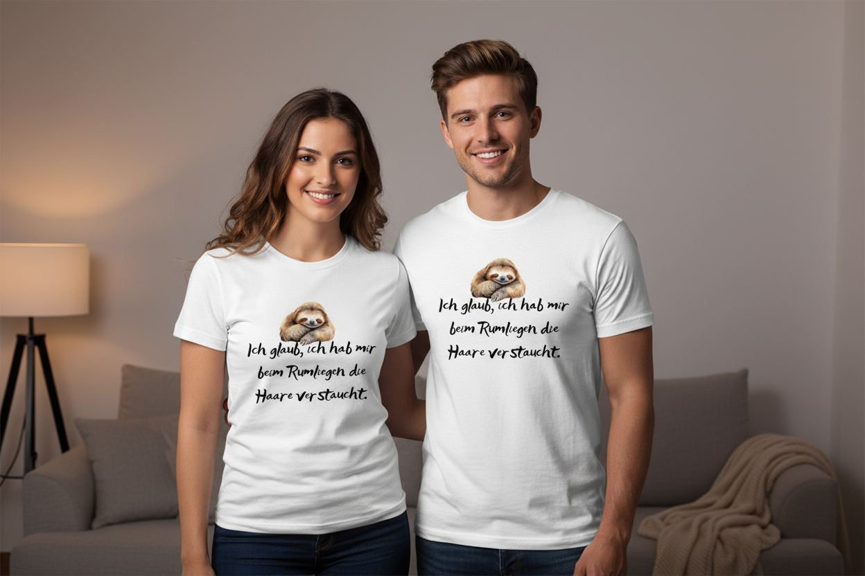Faultier T-Shirt Lifestyle Bild