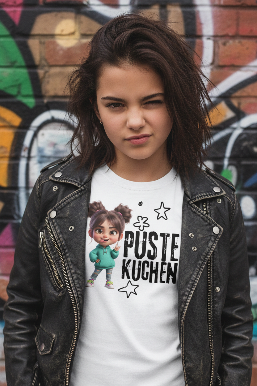 Freches Mädchen Pustekuchen