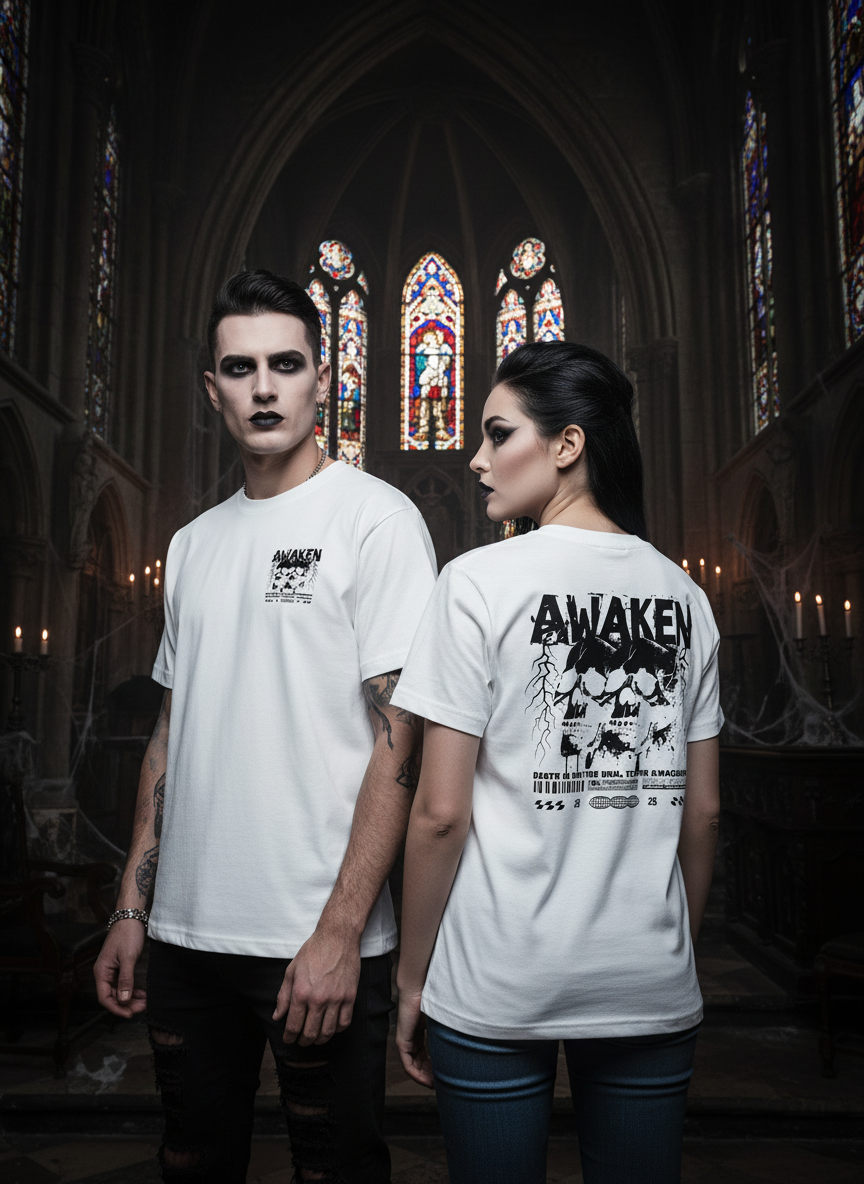 Gothic Style T-Shirt - Detailansicht
