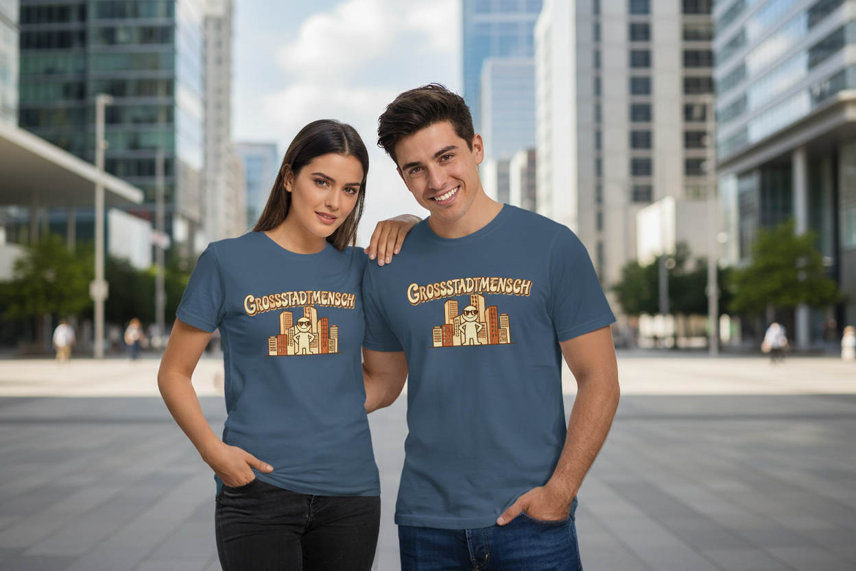 Großstadtmensch T-Shirt Lifestyle Foto