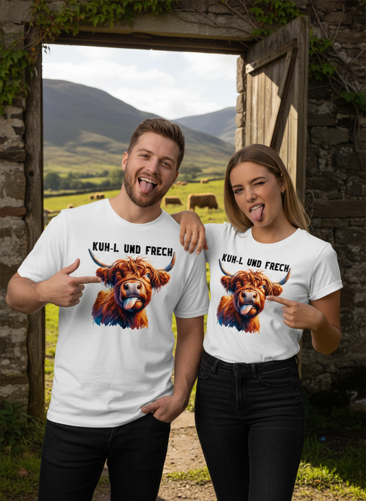 Highland Kuh T-Shirt Produktbild - Kuh-l und frech!