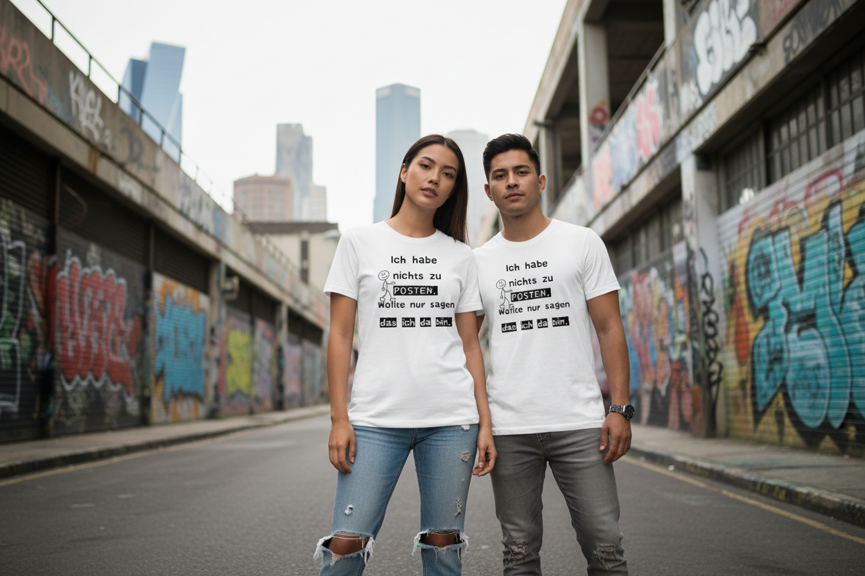 Ich habe nichts zu posten T-Shirt - Urban Lifestyle