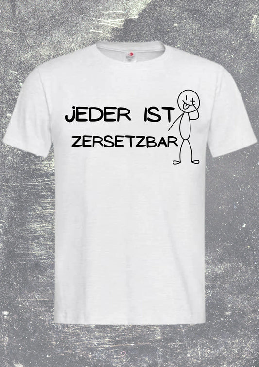 🧪 Unisex T-Shirt - Jeder ist zersetzbar! Chemie Humor Shirt 🔬