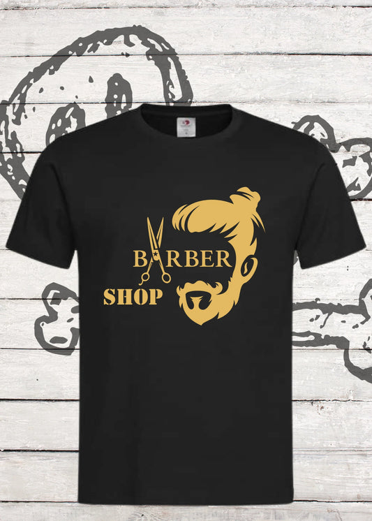 💈 Barber Shop T-Shirt PERSONALISIERBAR mit Namen & Farbe | Friseur Team Shirt ✂️
