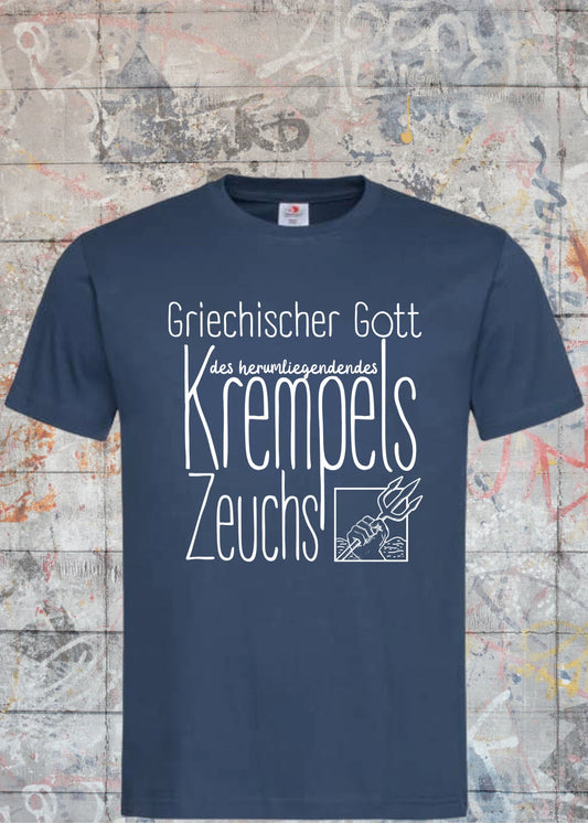 🏛️ Herren T-Shirt 'Griechischer Gott Des Herumliegenden Krempels' 😂 Lustiges Shirt