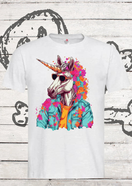 🦄 Buntes Einhorn T-Shirt - Cooles Design ohne Spruch! 🌈✨ Unisex