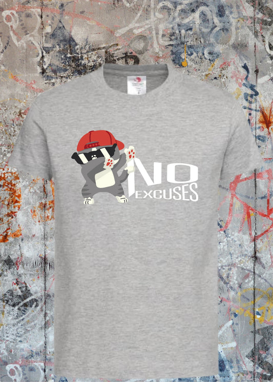 😎 No Excuses Kinder T-Shirt - Keine Entschuldigung! 🎁 Cooles Geschenk für Kids ✨