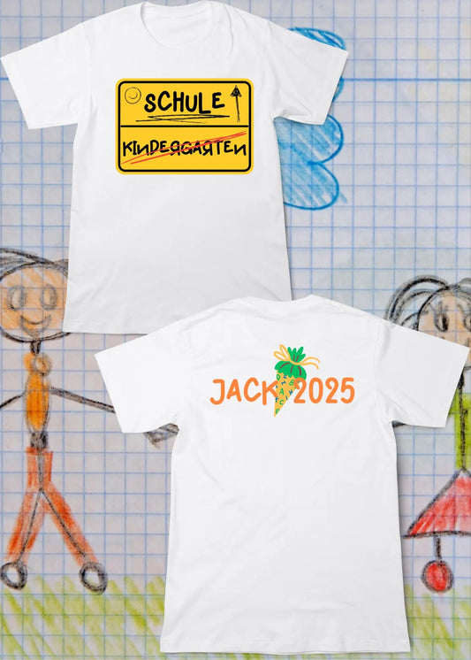 🎒 Kindergarten vorbei, Schule kommt! - Personalisierbar mit Namen 📚