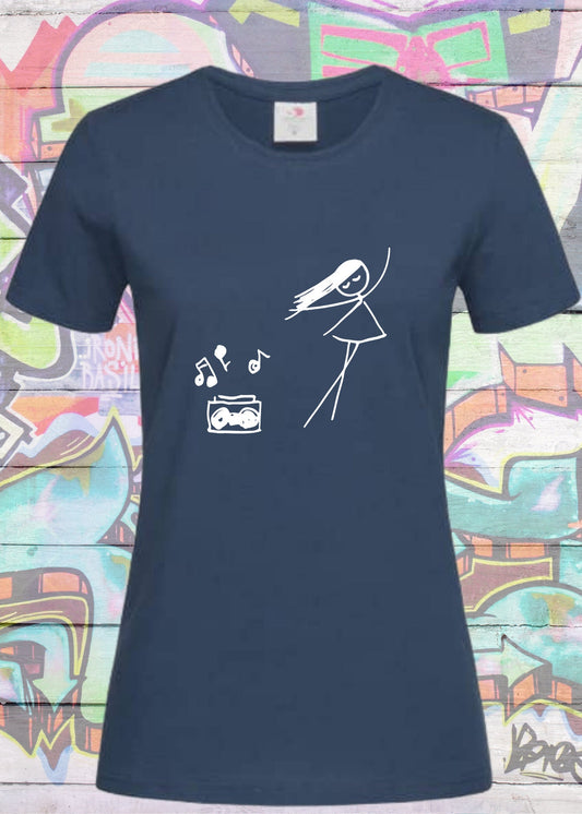 💫 Damen T Shirt Music for Life ...T Shirt Geschenkidee, lustiges T Shirt, T Shirt Musik, witziges T Shirt,Freizeit T Shirt Musik