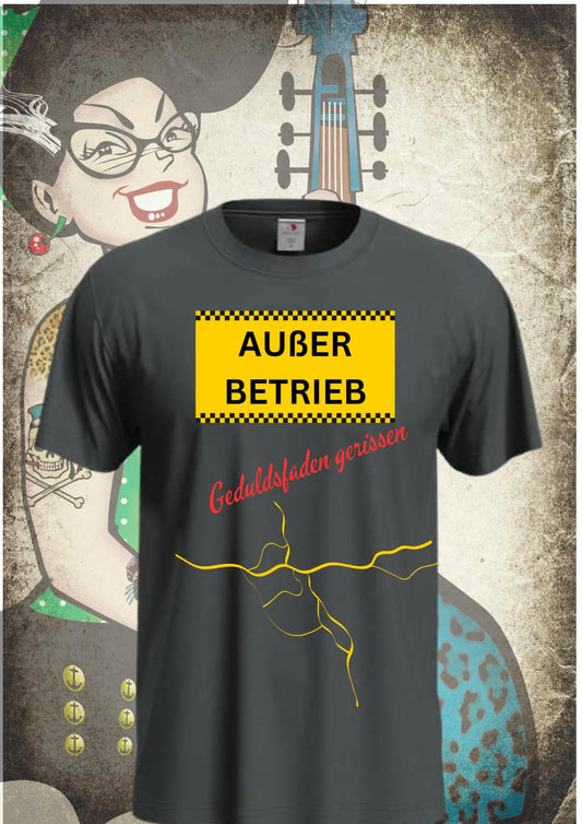 ⚠️ T-Shirt 'Außer Betrieb' 🔧 - Witziges Spruch-Shirt für Ruhesuchende 😴