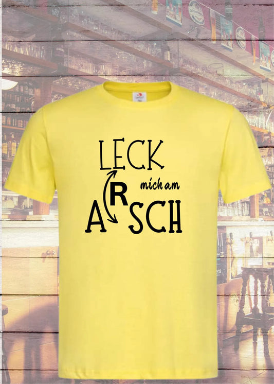 😤 Unisex T-Shirt 'Leck Mich Am Arsch' - Direktes Statement für Rebellen 🖕