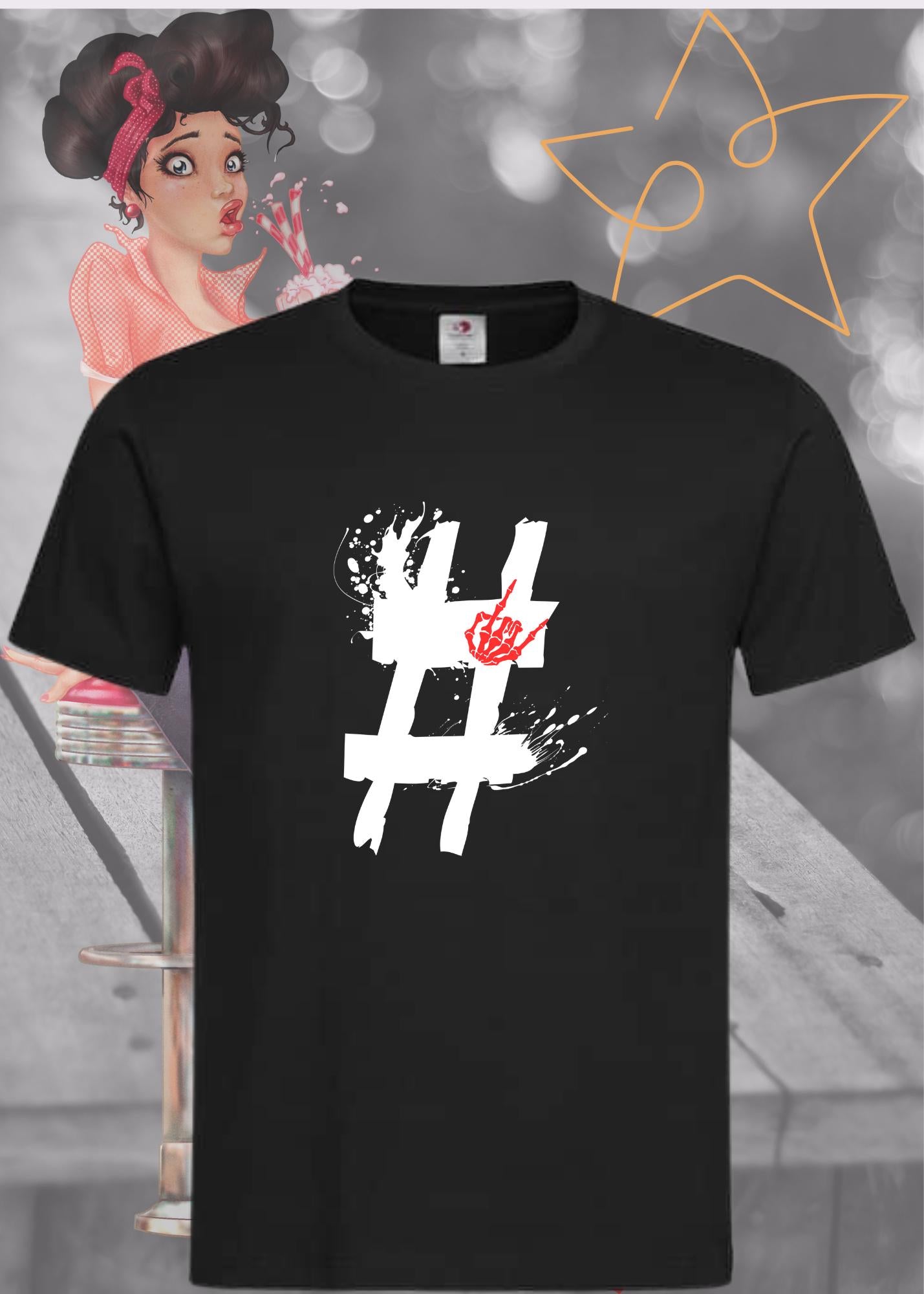 Hashtag Unisex T-Shirt - Social Media Trend Statement