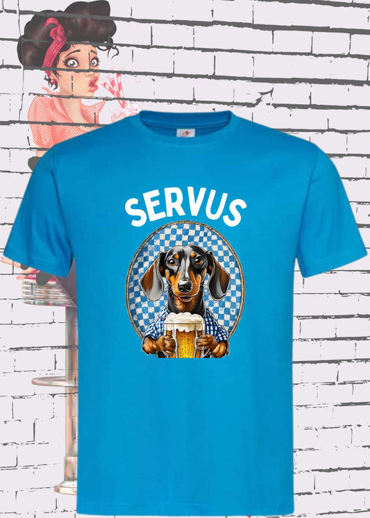 🍺 Servus Dackel Bayern Bier T-Shirt 🐕 Witzige Geschenkidee Unisex 🎁