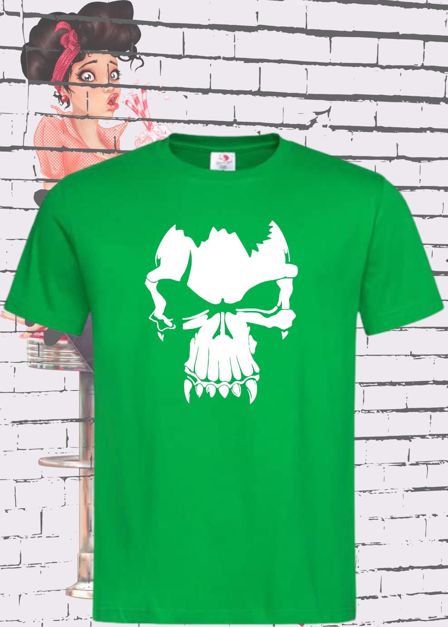 💀 T-Shirt Skull Totenkopf Vampir 🧛‍♂️ Gothic Geschenkidee 🎁 Geburtstag Unisex viele Farben 👕
