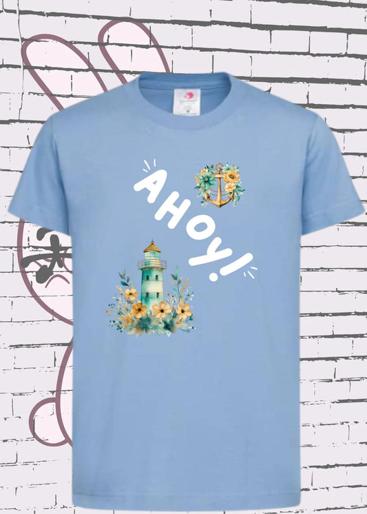 ⚓ Kinder T-Shirt bunt 'Ahoi' 🌊 | Maritime Kinderbekleidung