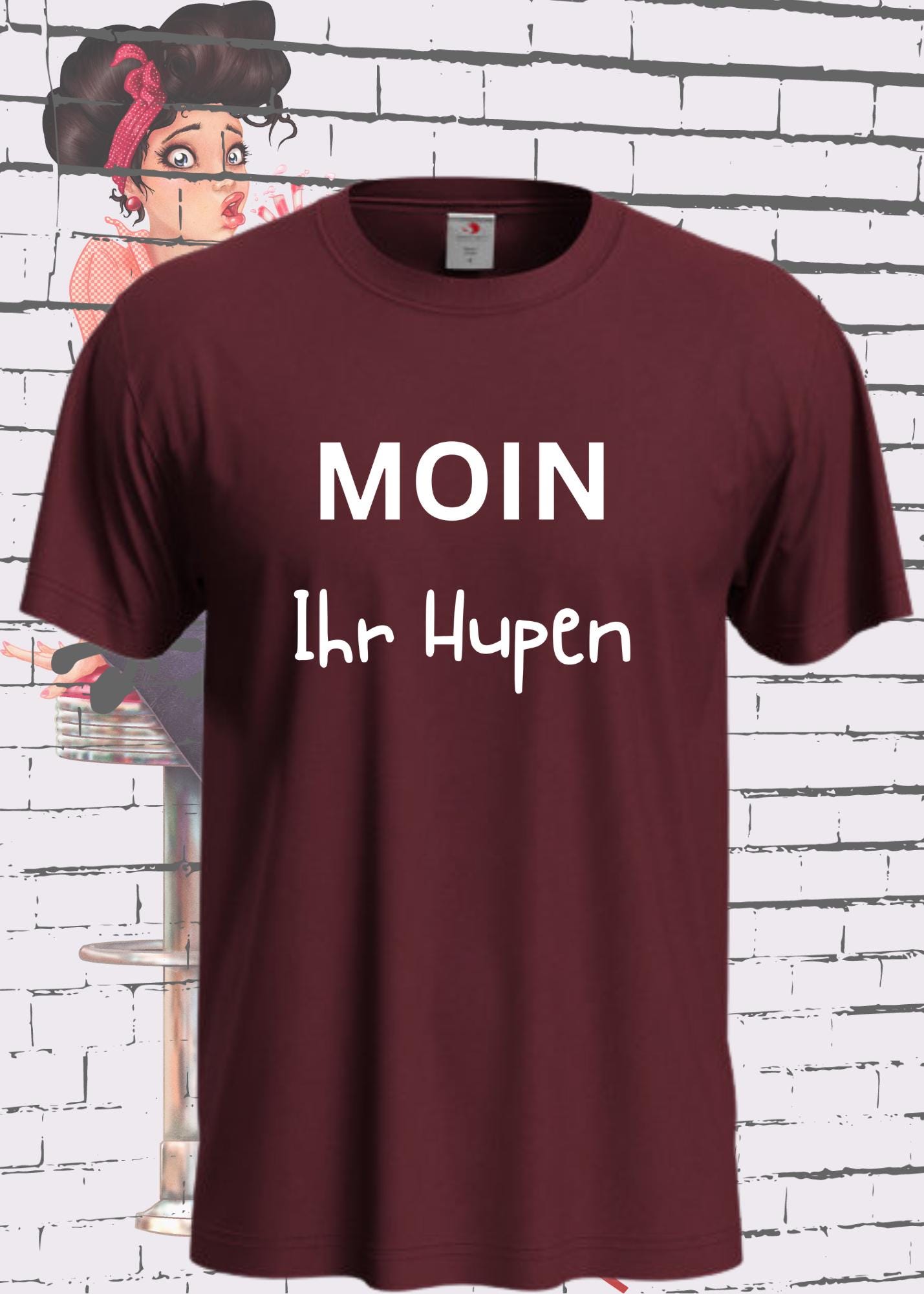 👋 Moin Ihr Hupen T-Shirt 😂 Witziges Statement Shirt 🎁 Lustiges Geschenk Freizeit Unisex 👕