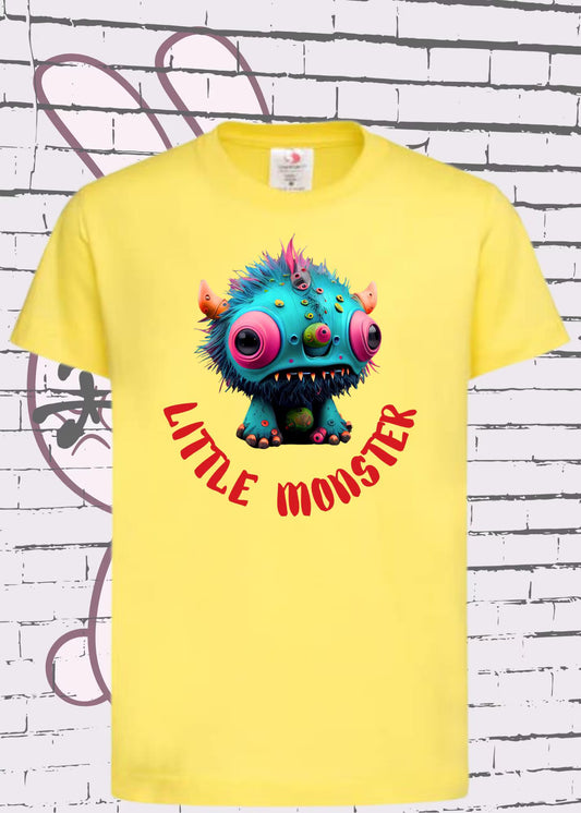👹 Kinder T-Shirt Little Monster - Süßes Monster Shirt für Kids 🎨