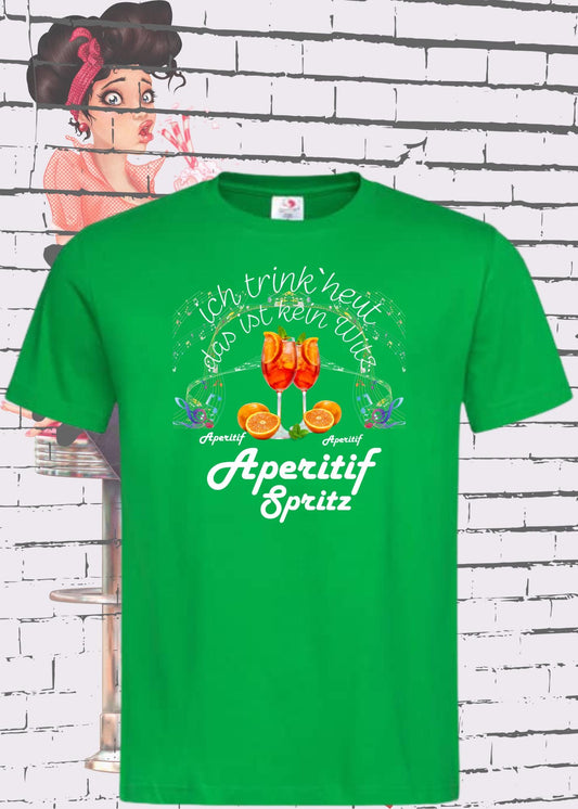 🍹 T-Shirt 'Heute trinke ich und das ist kein Witz Aperitif Spritz' - Lustiges Geschenk Unisex 🥂