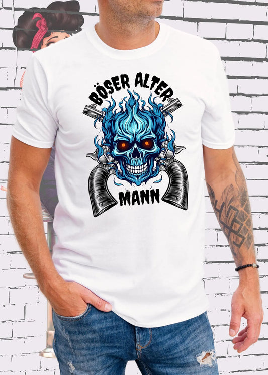😈 Herren T-Shirt 'Böser Alter Mann' - Witziges Statement Shirt 👴
