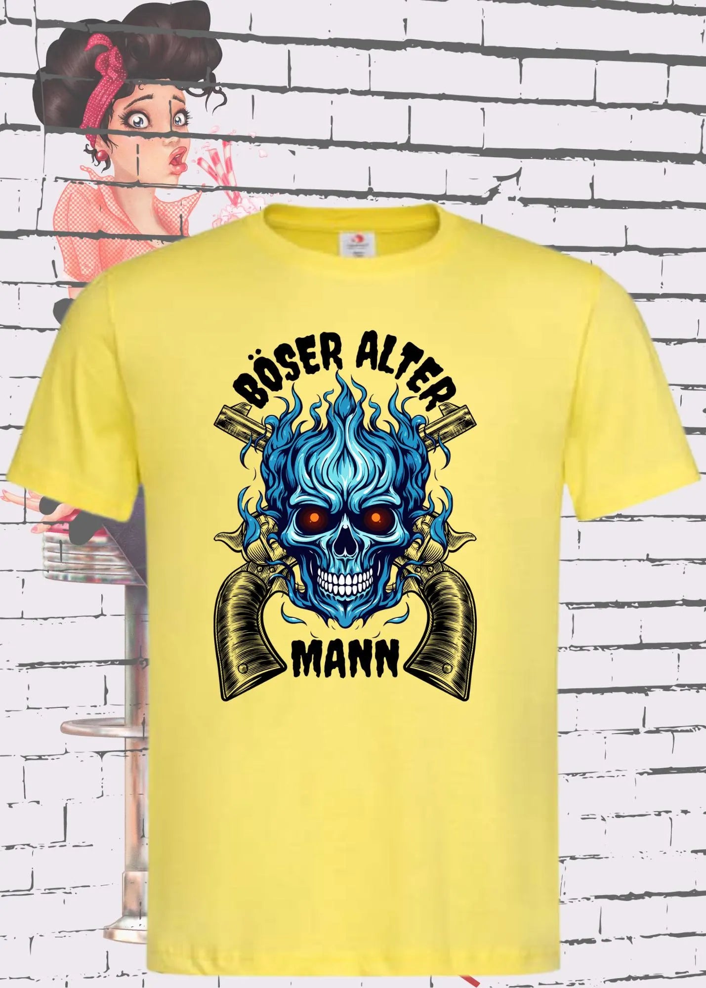😈 Herren T-Shirt 'Böser Alter Mann' - Witziges Statement Shirt 👴