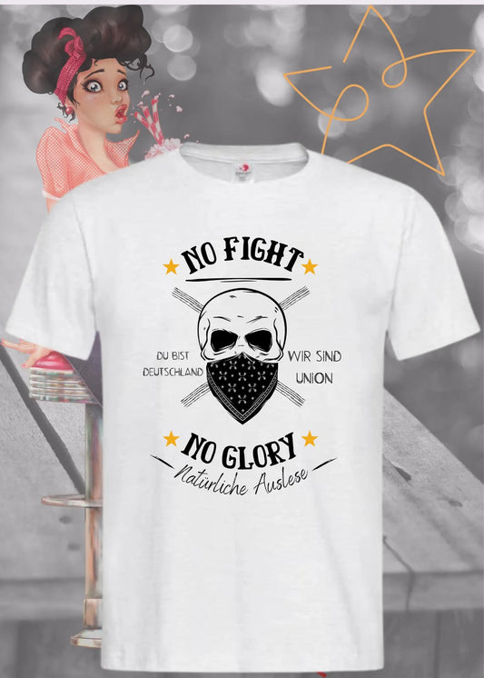 ⚽ Unisex T-Shirt 'No Fight No Glory - Wir Sind Union' - Fan Shirt 🔴