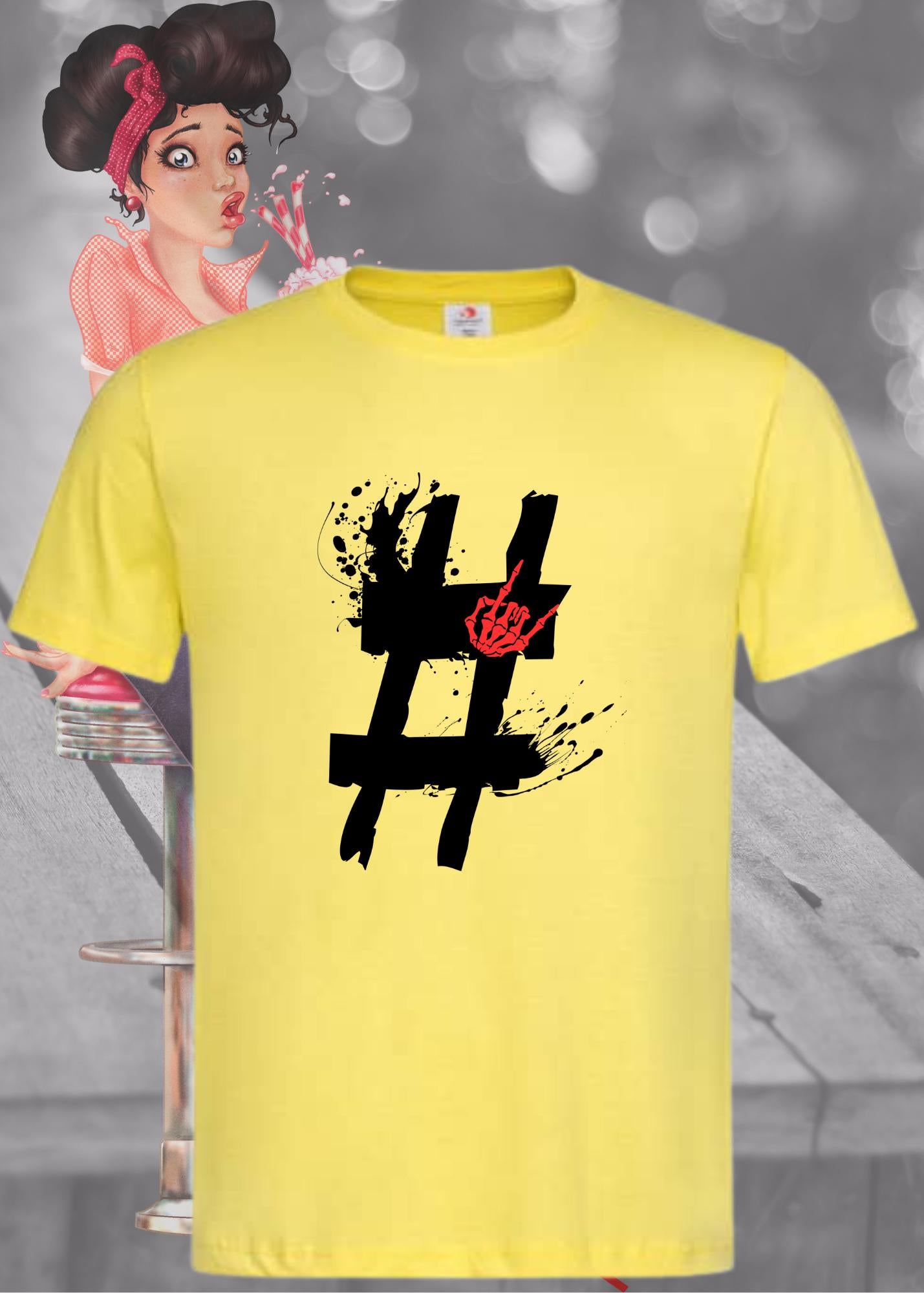 Hashtag Unisex T-Shirt - Social Media Trend Statement