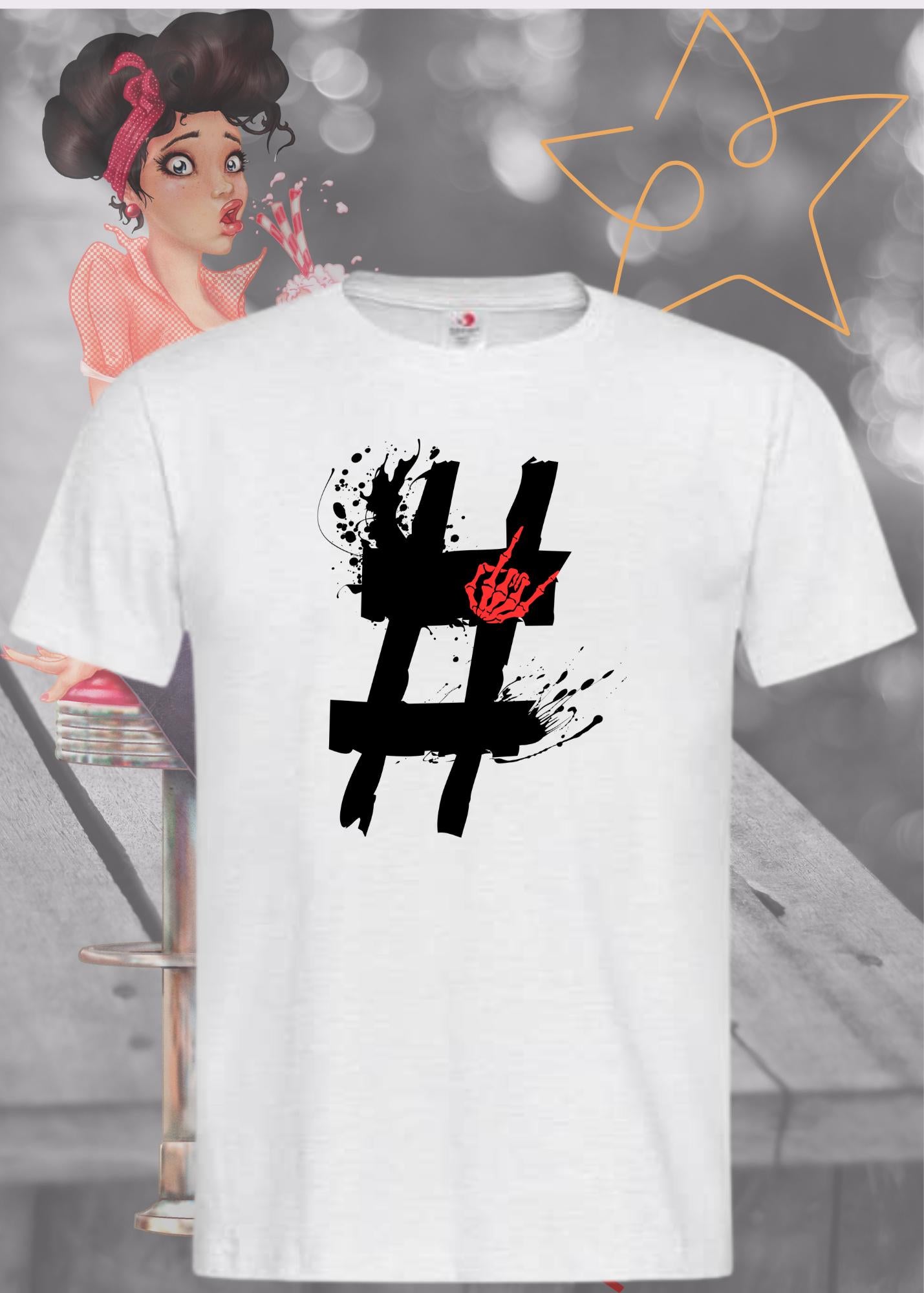 Hashtag Unisex T-Shirt - Social Media Trend Statement